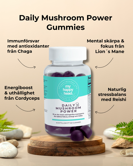 Mushroom Power Gummies– Energi & hälsa med svampgummies