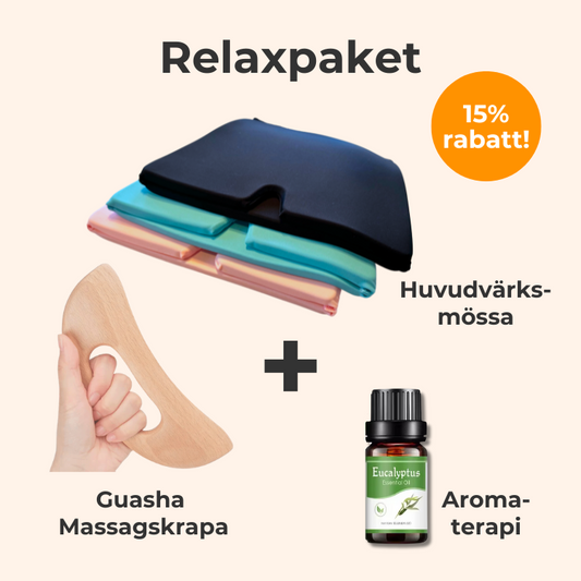 Relaxpaketet - Med massage, kylkompression & aromaterapi