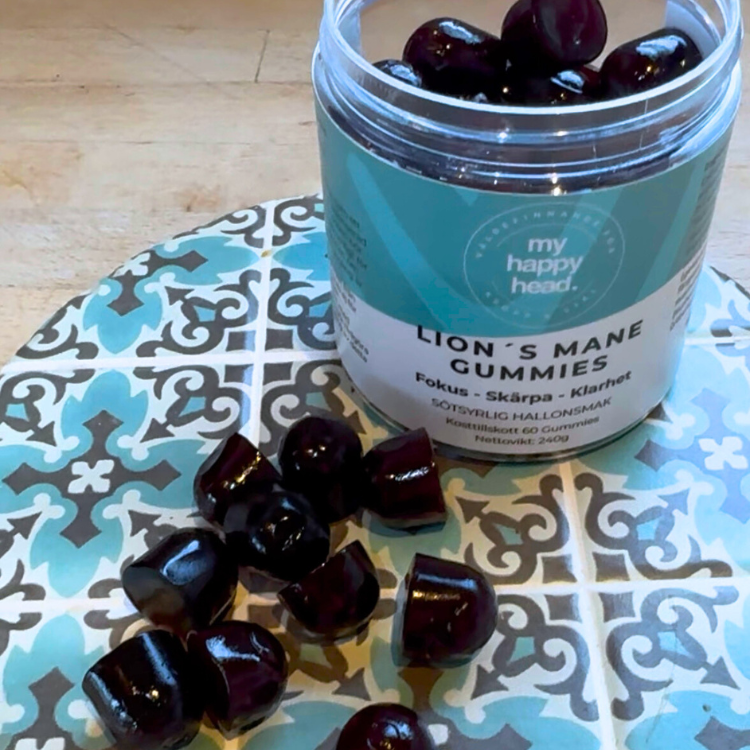 Lion’s Mane Gummies – skarp hjärna och bättre fokus